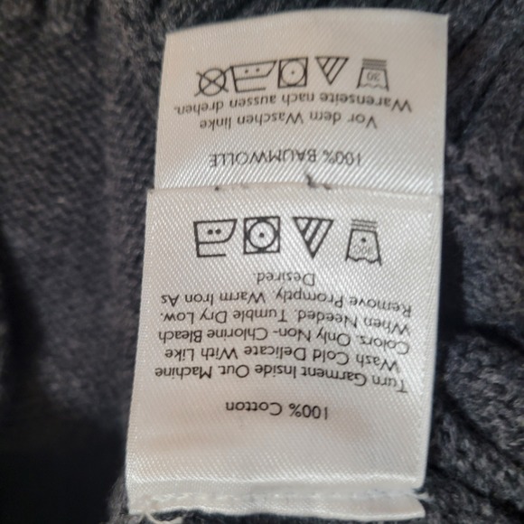 Eddie Bauer Pullover Sweater Mens Size Large Long Sleeve 1/4 Zip Dark‎ Gray 0397 - Picture 9 of 10